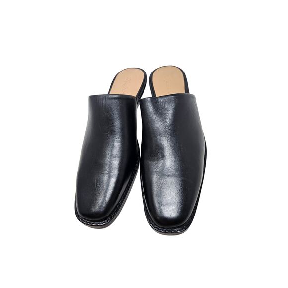 NEW Madewell 7.5 Jesse Western Mule Black Leather Minimalist Clog Classic - Picture 2 of 6